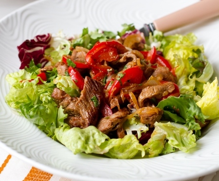 Салат из говядины с овощами фото рецепты салатов
