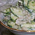 Огуречно-грибной салат с творожной заправкой 
