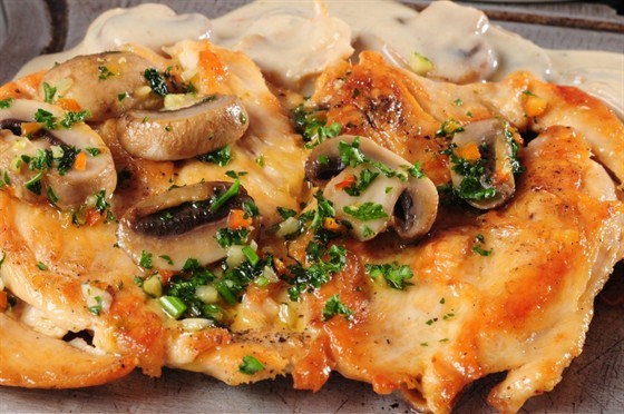 Куриное филе с грибами и сыром фото рецепты вторых блюд